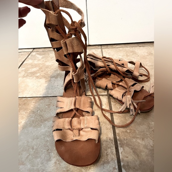 Free people gladiator tie up sandals - Picture 9 of 11